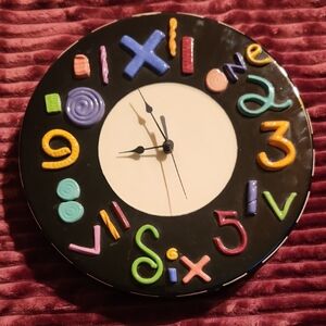 Unique Funky Ceramic Handmade Clock